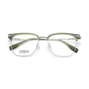 Monture de lunettes en titane M6123, rectangulaire, monture intégrale, légère, unisexe, verres en acrylique, origine Danyang - Product Image 1