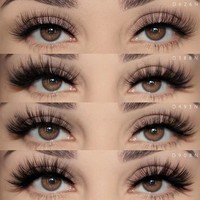 Cils synthétiques naturels bouclés 3D de qualité supérieure, vente en gros, 15 mm, cils vegan et sans cruauté, faux cils