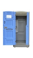Cabine de douche et toilettes portables modernes en HDPE, conception durable, réglage facile de l'eau chaude et froide