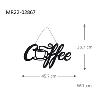 MR. But First Coffee Word Sign décoration métal noir décor d'art mural lettres en fer cadeaux de réchauffement de la maison