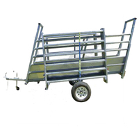 Rampe de chargement pour bétail réglable en hauteur, cadre en fer galvanisé, 6 pieds, clôture durable pour animaux de ferme
