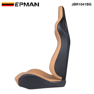Sièges baquets de course sport EPMAN JDM avec glissières gauche et droite JBR1041BR - Product Image 3