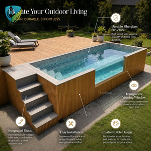 <span class=keywords><strong>Piscine</strong></span> Modulaire Préfabriquée Hors Sol, Structure Conteneur Moderne pour Jardin Extérieur, Réservoir de <span class=keywords><strong>Piscine</strong></span> de Haute Qualité - Product Image 3