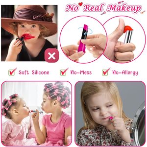 Kit de <span class=keywords><strong>Maquillaje</strong></span> Lavable <span class=keywords><strong>para</strong></span> <span class=keywords><strong>Niñas</strong></span>, Juego de Imitación con Bolsa de Cosméticos, Regalos de Cumpleaños y Navidad <span class=keywords><strong>para</strong></span> <span class=keywords><strong>Niñas</strong></span> Pequeñas - Product Image 4