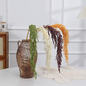 Ramo di Amaranto Artificiale a Cascata di Lusso, Pianta Finta Lunga e Pendente per Arco Nuziale, Hall di Hotel, Decorazione Floreale per la Casa - Product Image 1