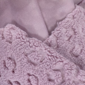 100% Soft Polyester Fleece <strong>Sherpa</strong> <strong>Material</strong> Various Colors Embossed Fabric for Garments and Handbags Anti-Static for Girls - Product Image 5