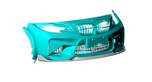 Labbro paraurti anteriore M2 in fibra di carbonio per <span class=keywords><strong>BMW</strong></span> serie <span class=keywords><strong>2</strong></span> F87 M2 <span class=keywords><strong>Coupe</strong></span> <span class=keywords><strong>2</strong></span> porte 2016-2018 - Product Image 2