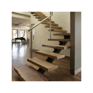 <span class=keywords><strong>Escaleras</strong></span> Flotantes en Espiral Modernas Weijia, Diseño Prefabricado <span class=keywords><strong>de</strong></span> Madera y Vidrio para Hormigón, Planos y Envíos - Product Image 1