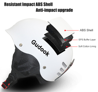 Casque de sécurité de sport de neige détachable certifié CE pour Snowboard, Ski, Snowboard