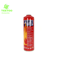 Kaleng Gas Butana Teeyoo 100ml, Kaleng Aerosol Tinplate dengan Katup dan Tutup, Kartrid Gas Pemantik Logam Kapasitas 500ml untuk Penggunaan Cat
