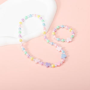 <span class=keywords><strong>Collana</strong></span> Principessa Carina per Bambini, Set <span class=keywords><strong>Collana</strong></span> e Braccialetto con Perline Colorate - Product Image 5