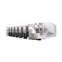 Machine de fabrication de boîtes en carton ondulé entièrement automatique à haute efficacité, neuve, avec unité de découpe et d'impression
