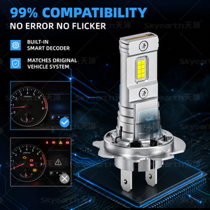 Feux antibrouillard et phares LED H7 90W 12V, mini plug&play 1:1, compatibilité universelle pour VW - Product Image 3