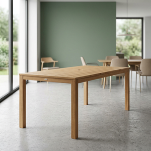 Outdoor <b>Portable</b> Extendable Solid Teak Rectangular Dining <b>Table</b> Waterproof Eco-Friendly Modern Design Durable Garden Patio <b>Table</b> - Product Image 3