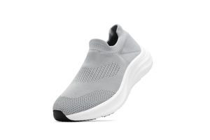 뜨거운 판매 남성 캐주얼 스포티 운동화 통기성 편안한 부드러운 미끄럼 방지 밑창 신선한 다크 블루 레이스 업 폐쇄 메쉬 - Product Image 6