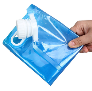 Stock Pure Blue <b>Reusable</b> 5L Water <b>Bag</b> Used Outdoor Sports - Product Image 6