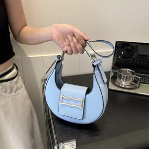 Hot Bán Phong Cách Phương Tây New Moon Bánh Bao Trong Châu Âu Và Mỹ Sạch Mặt Đa Màu Sắc Cầm Tay Crossbody Của Phụ Nữ Túi