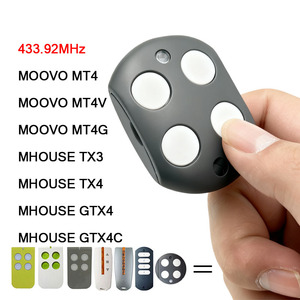 <span class=keywords><strong>MHOUSE</strong></span> GTX4 TX3 GTX4C TX4 MOOVO MT4G MT4V MT4 รีโมทควบคุมประตู รีโมทควบคุมประตูโรงรถ (อะไหล่) 433.92MHz - Product Image 2