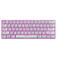 Nouveau design TWOLF clavier de jeu mécanique petite taille 61 touches run-horse lumière RGB clavier mécanique panneau métallique pour PC portable