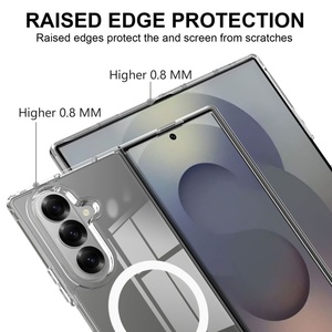 Étui magnétique pour <span class=keywords><strong>Samsung</strong></span> <span class=keywords><strong>Galaxy</strong></span> <span class=keywords><strong>Z</strong></span> <span class=keywords><strong>Fold</strong></span> 8 Ultra / <span class=keywords><strong>Z</strong></span> <span class=keywords><strong>Fold</strong></span> 8 7 6 5 <span class=keywords><strong>4</strong></span> 3, <span class=keywords><strong>coque</strong></span> transparente en acrylique PC, recharge sans fil, <span class=keywords><strong>Coque</strong></span> Fundas - Product Image 3