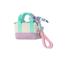 Mini Bolso de Mano Abierto de Tela de Algodón, Estuche para Auriculares, Caja de Almacenamiento, Protector de Cables de Datos, Organizador, Portamonedas y Tarjetas