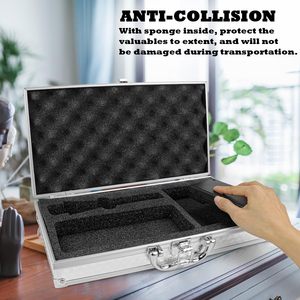 <span class=keywords><strong>Estuche</strong></span> de Aluminio con Cierre, Maletín Rígido de Metal Portátil, <span class=keywords><strong>Estuche</strong></span> Profesional <span class=keywords><strong>para</strong></span> Cortadora, Maletín de Aluminio con Espuma Ondulada - Product Image 5