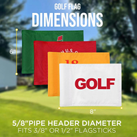 Drapeau de golf miniature personnalisé, impression double face sur tissu Oxford 420D, kit de drapeau de golf pour sports de plein air