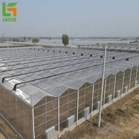 Moderne Commerciële Industrie Multi-Span Agrarische Kassen Gegalvaniseerd Stalen Frame Hydroponic Feature Pe Materiaal Voor Plant