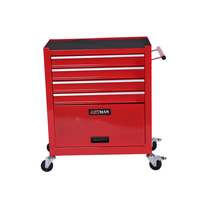 Chariot à outils CD-2204 avec ensemble d'outils à 4 tiroirs armoire en acier avec emballage solide et boîte à outils simple