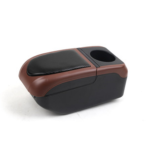 Vtear elegante ABS para Suzuki <span class=keywords><strong>Baleno</strong></span> 2015-2020 caja de reposabrazos de coche de cuero portavasos USB frontal con accesorio Interior - Product Image 4