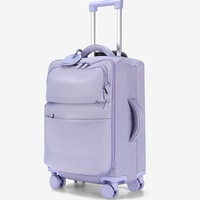 Valise souple en tissu Oxford résistant à l'eau, grande capacité, extensible, avec 4 roues
