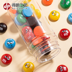 Adornos de Resina con Forma de Frijol de Dibujos Animados, Redondos y Coloridos, Decoraciones DIY para Fundas de Teléfono, Pinzas para el Cabello, Imanes para Refrigerador - Product Image 3