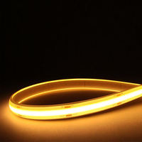 Bande lumineuse LED COB flexible DC 12V 24V 11W/M à haute efficacité, sans points, pour éclairage intérieur d'armoires