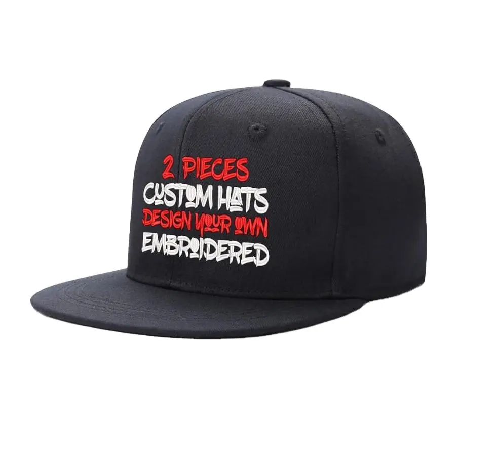 Sombreros Snapback personalizados de ala plana para exteriores, Viseras para agregar imagen/texto/logotipo, gorras de béisbol personalizadas para hombres y mujeres, Hip Hop liso, 1 unidad