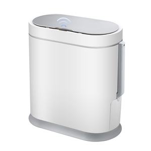 Elpheco Nhà Thông Minh Cảm Biến Cảm Ứng Thùng Rác <span class=keywords><strong>Bin</strong></span> Với Không Thấm Nước Tích Hợp Nắp Điện Nhà Vệ Sinh Bàn Chải Phòng Tắm - Product Image 1
