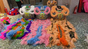 Funtoys Factory Hecho a mano Tamaño normal Rendimiento Traje de danza del león Cultura China Inspirado Danza del León <span class=keywords><strong>para</strong></span> <span class=keywords><strong>dos</strong></span> <span class=keywords><strong>personas</strong></span> - Product Image 5