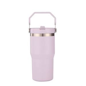Mug de voyage en acier inoxydable avec poignée confortable, gobelet isotherme de 20 oz pour café, thé, eau et boissons - Product Image 1