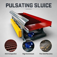 Pulsierende Gold-Schleusenbox: Feiner Alluvialer Aufbereiter, Vibrations-Schwerkraftseparator, Tragbare Mineralverarbeitungsanlage