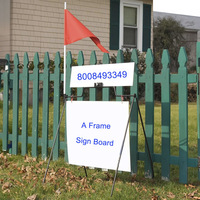 Metal Estate Sign a Frame Real Post Stand Encadré Support de panneau publicitaire un support de signe