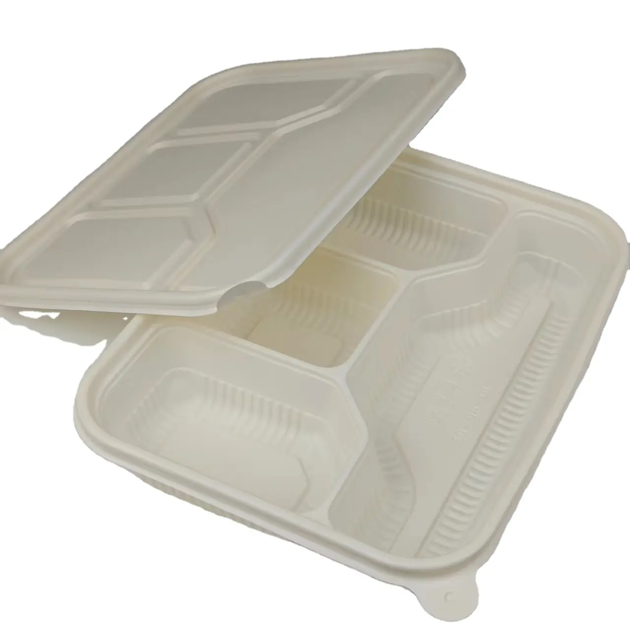 Emballage de récipient alimentaire en plastique Pbs biodégradable personnalisé en gros de plateau congelé