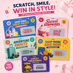 Custom Bakery Sweet Cupcake Shop Promotion Scratch <b>Cards</b> Wholesale Cute <b>Wedding</b> Party Gift Thank You Scratch Off Reward <b>Cards</b> - Product Image 5