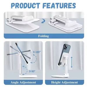 Wholesale Promo Business Gift Logo Portable <b>Holder</b> Angle Height Adjustable Foldable Phone Stand for Desk - Product Image 4