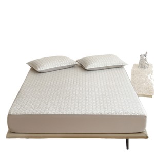 Hongchang Ice <b>Silk</b> Fitted <b>Sheet</b> Set 1.2m 1.5m 1.8m 2.0m Cooling Mat Modern Summer Bedding - Product Image 5
