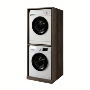 Mueble Abierto Para Lavadora Y Secadora 70x70xH.174 Cm Dark Elm - Product Image 3