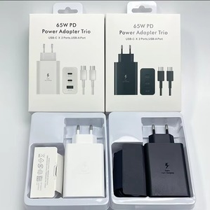 อะแดปเตอร์ชาร์จไฟแบบ Universal Travel Charger 65W PD 3 พอร์ต USB Type C USB A หัวปลั๊ก EU UK US ชาร์จเร็ว รองรับ Samsung S22 S23 S24 S25 S26 - Product Image 3