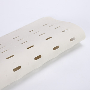 Perforated Sink Protector Rectangle TPE Anti Slip Bath Mat White Green Light Blue Minimalist Design Shower Toilet Waterproof - Product Image 1