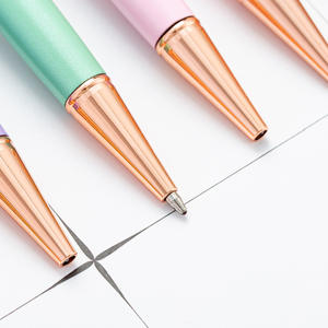 Stylos à bille liquides DIY avec fleurs, design unique rotatif, logo personnalisé imprimé pour cadeaux et fournitures de bureau - Product Image 3