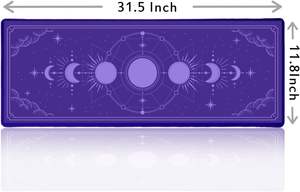 <span class=keywords><strong>Tapis</strong></span> <span class=keywords><strong>de</strong></span> souris <span class=keywords><strong>de</strong></span> jeu <span class=keywords><strong>XXL</strong></span> imperméable et antidérapant en caoutchouc, motif lune et étoile violet, grand <span class=keywords><strong>tapis</strong></span> <span class=keywords><strong>de</strong></span> bureau Kawaii pour ordinateur portable - Product Image 5