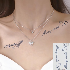 Moda personalizada boa qualidade 15 dias duradoura Semi permanente planta extrato tatuagem adesivos - Product Image 1