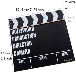 En gros Écologique En <span class=keywords><strong>Bois</strong></span> Directeur Conseil Clap Film Photographie Props Gravé Sculpture Peint Usage Domestique HHEYE - Product Image 6